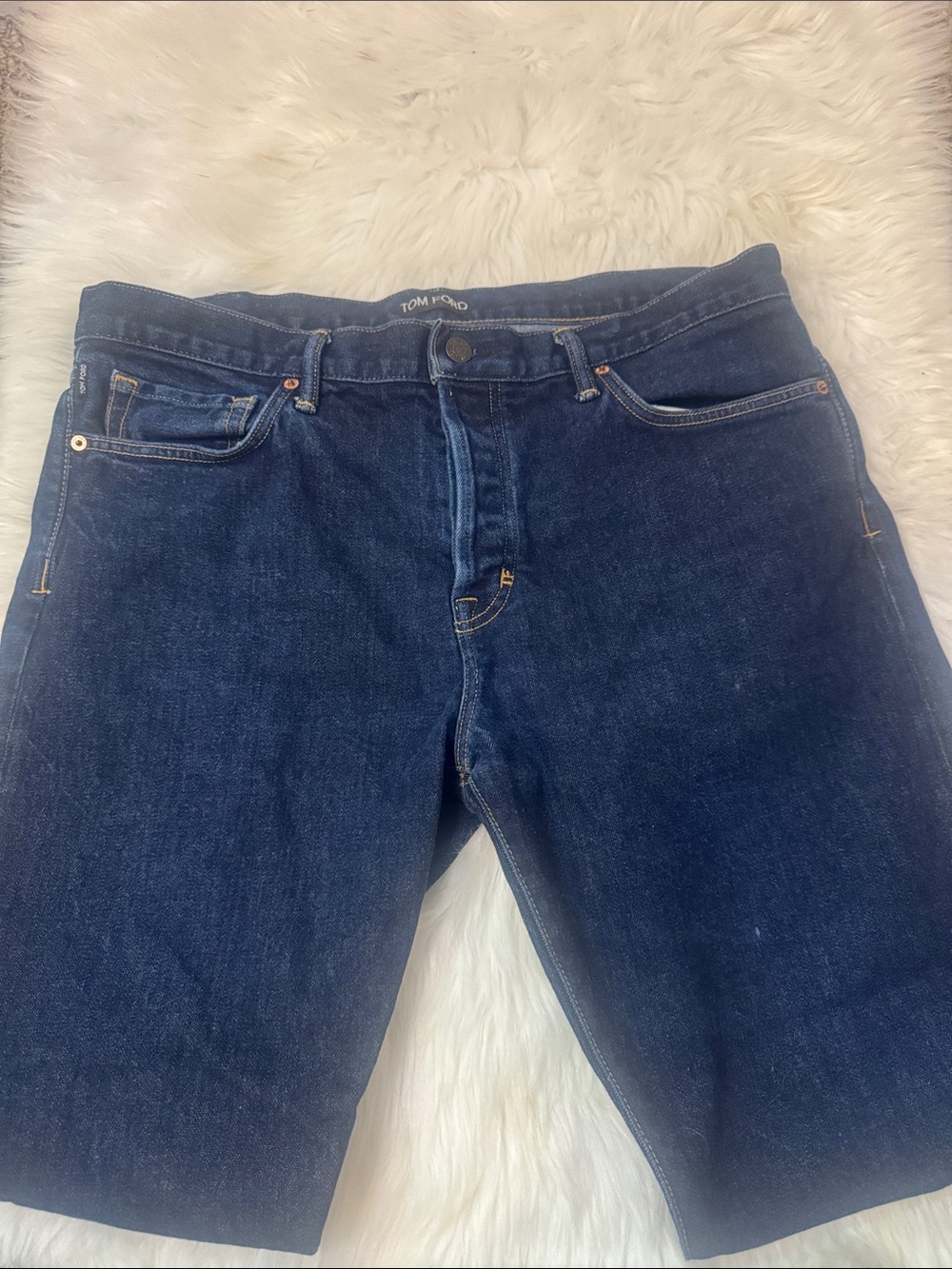 Tom Ford Straight-Leg Dark Blue Jeans